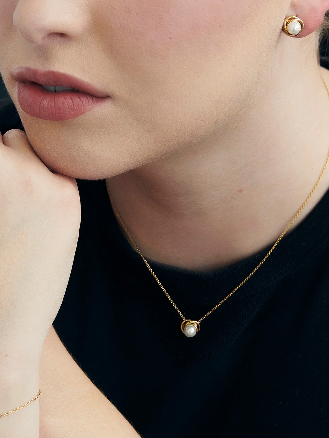 Coffret bijoux perles or ou argent