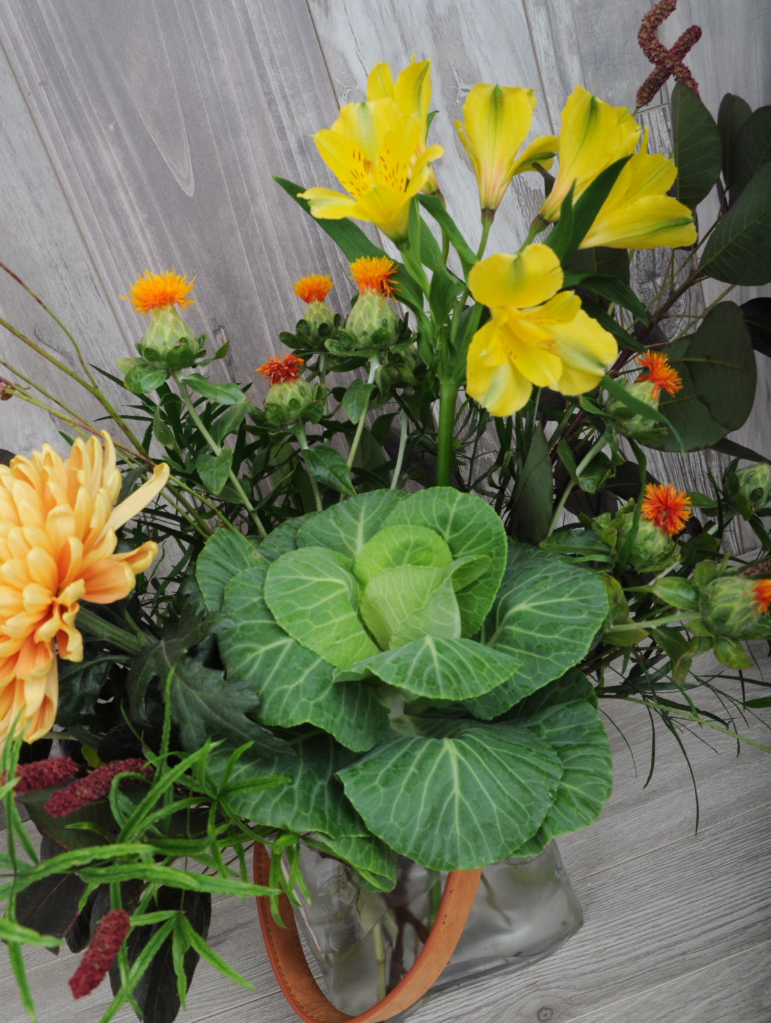 Bouquet créatif champêtre