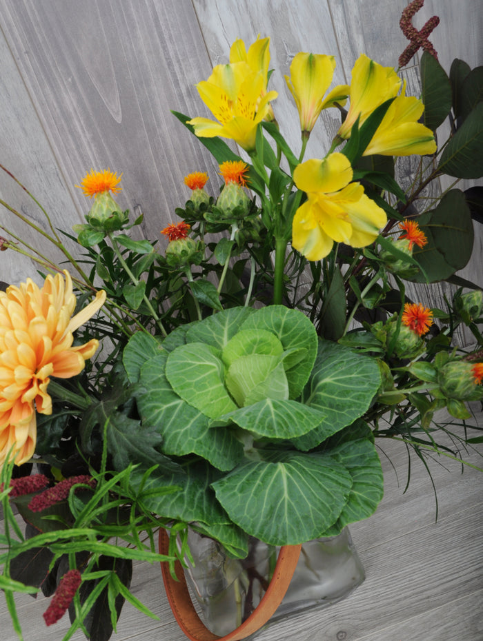 Bouquet créatif champêtre