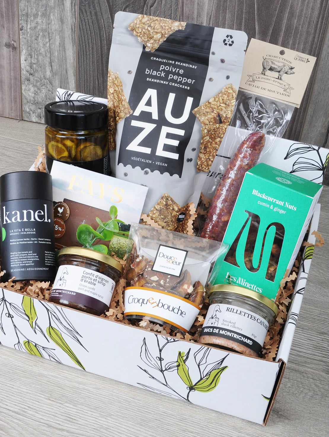 Panier cadeau de produits québécois