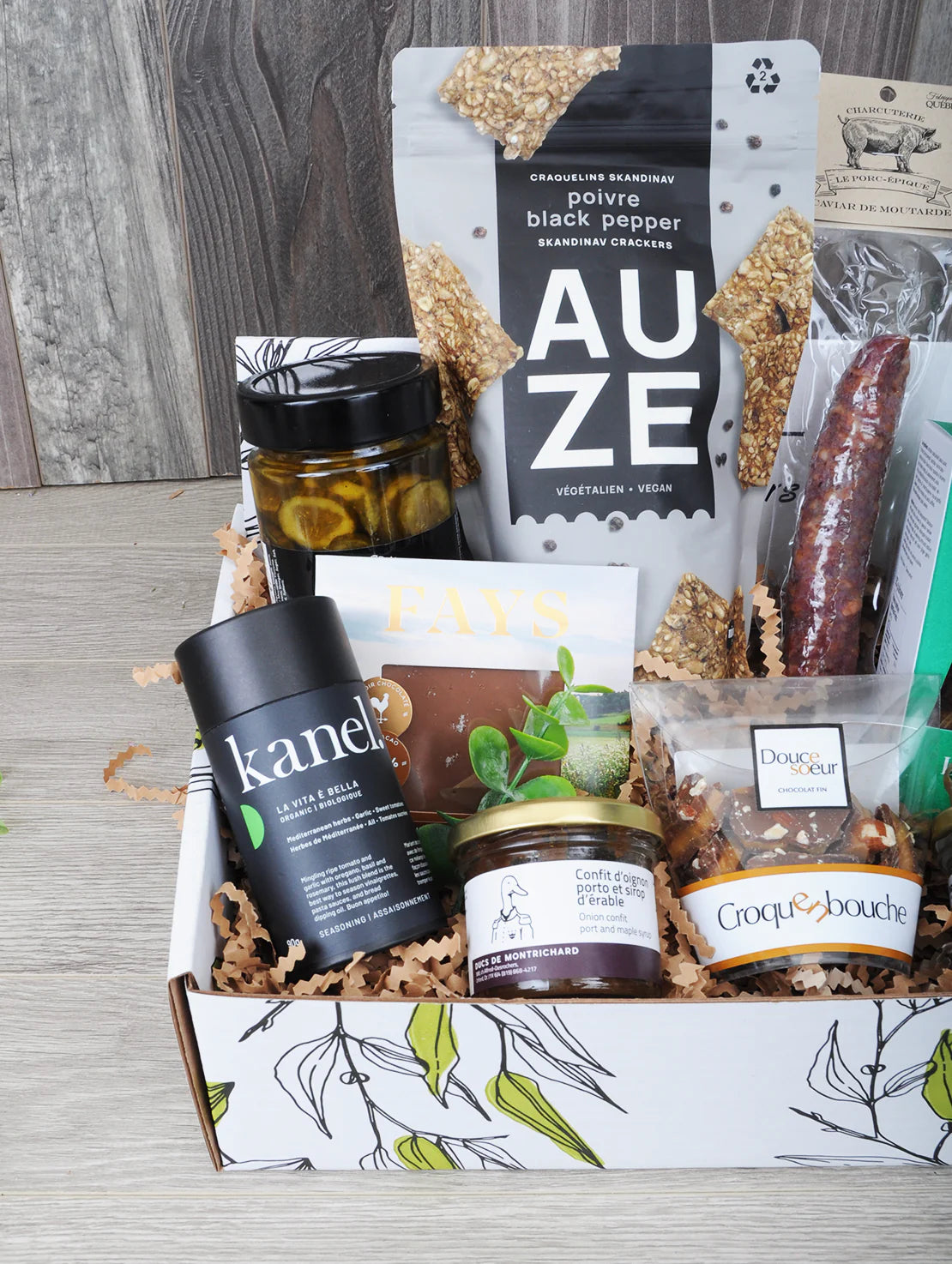 Panier cadeau de produits québécois