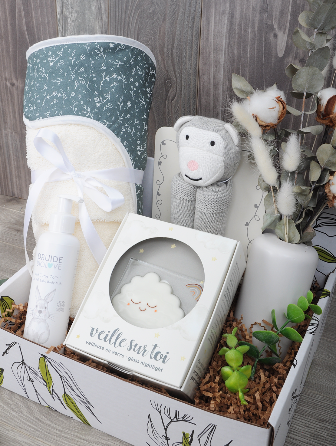 Boîte cadeau bébé douillet