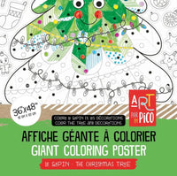 Coloriage géant Pico Tatoo le sapin