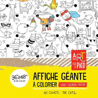 Coloriage géant pico tatoo les chats