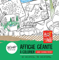 Coloriage géant Pico Tatoo Les vacances