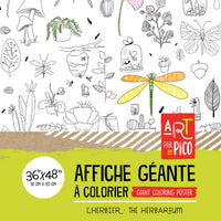 Coloriage géant Pico Tatoo l'herbier