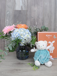 Cadeau fleuri pour une nouvelle maman
