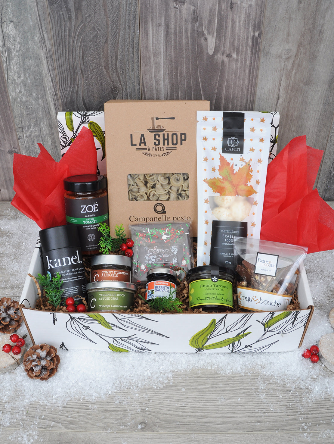 Panier cadeau réconfort gourmand