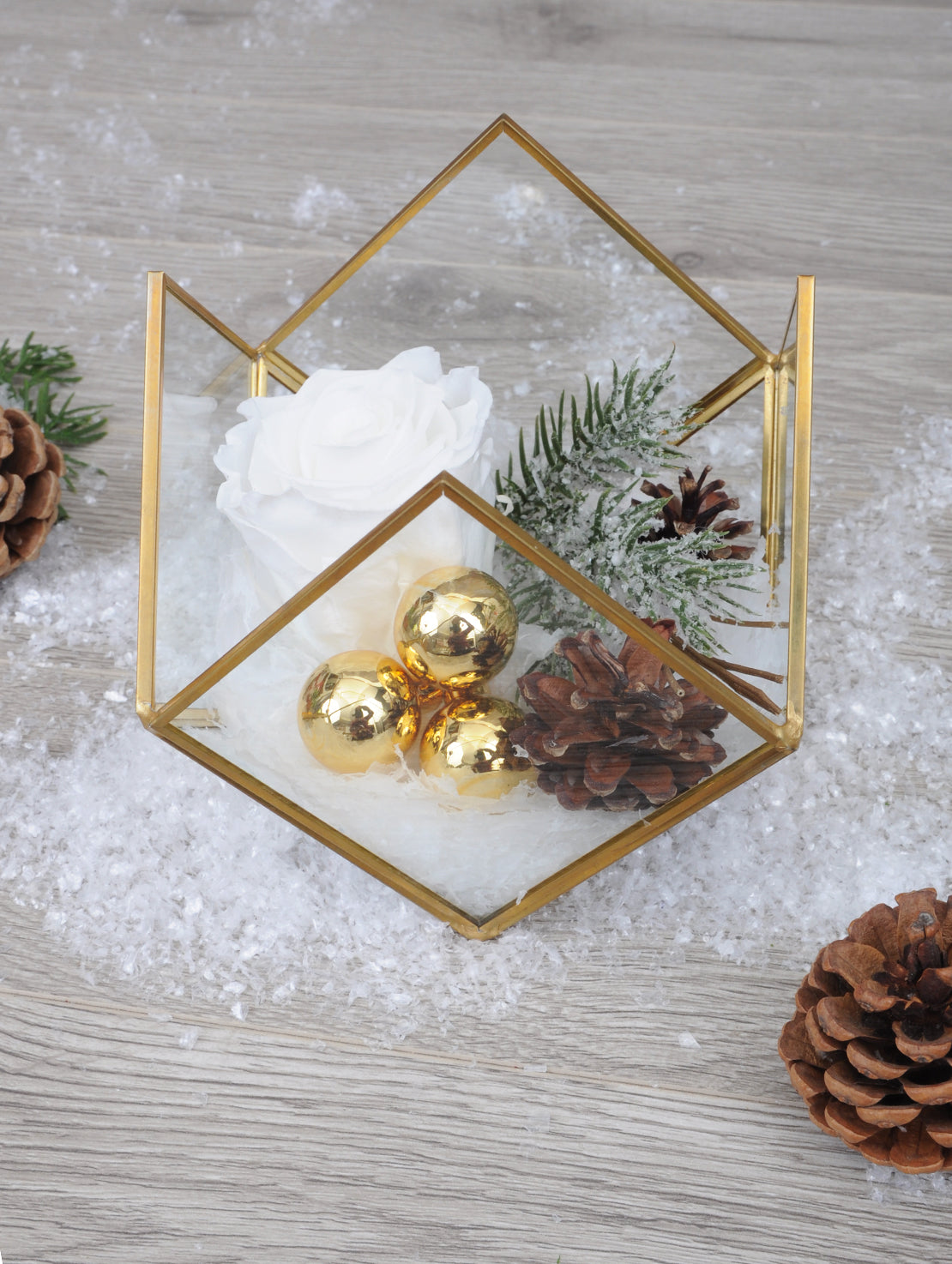 Preserved rose as a gift for Christmas