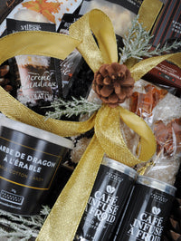 Panier cadeau festif et raffiné