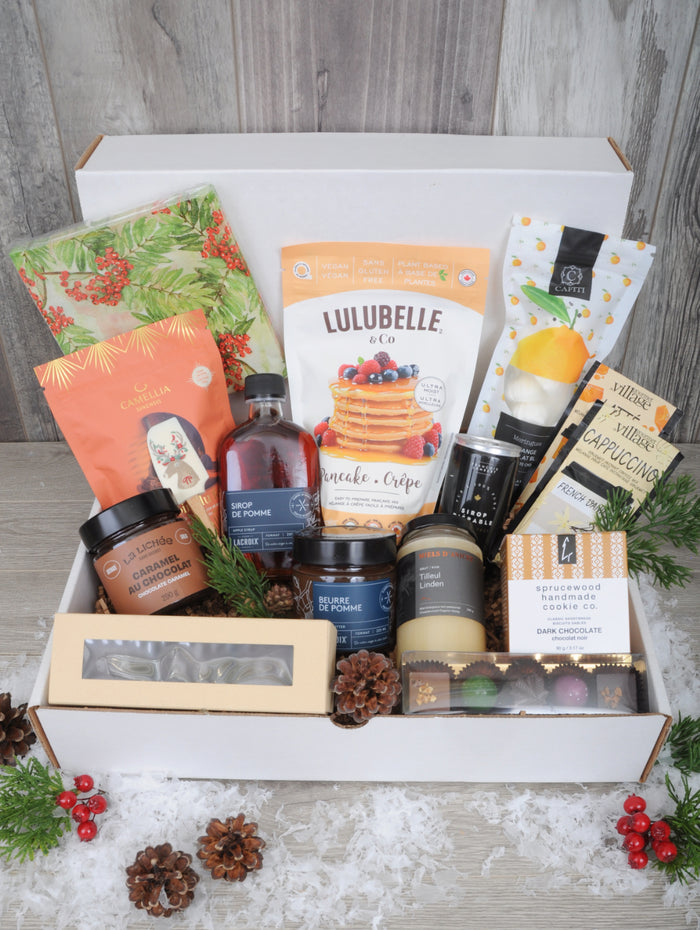 Boîte cadeau brunch festif pour Noël