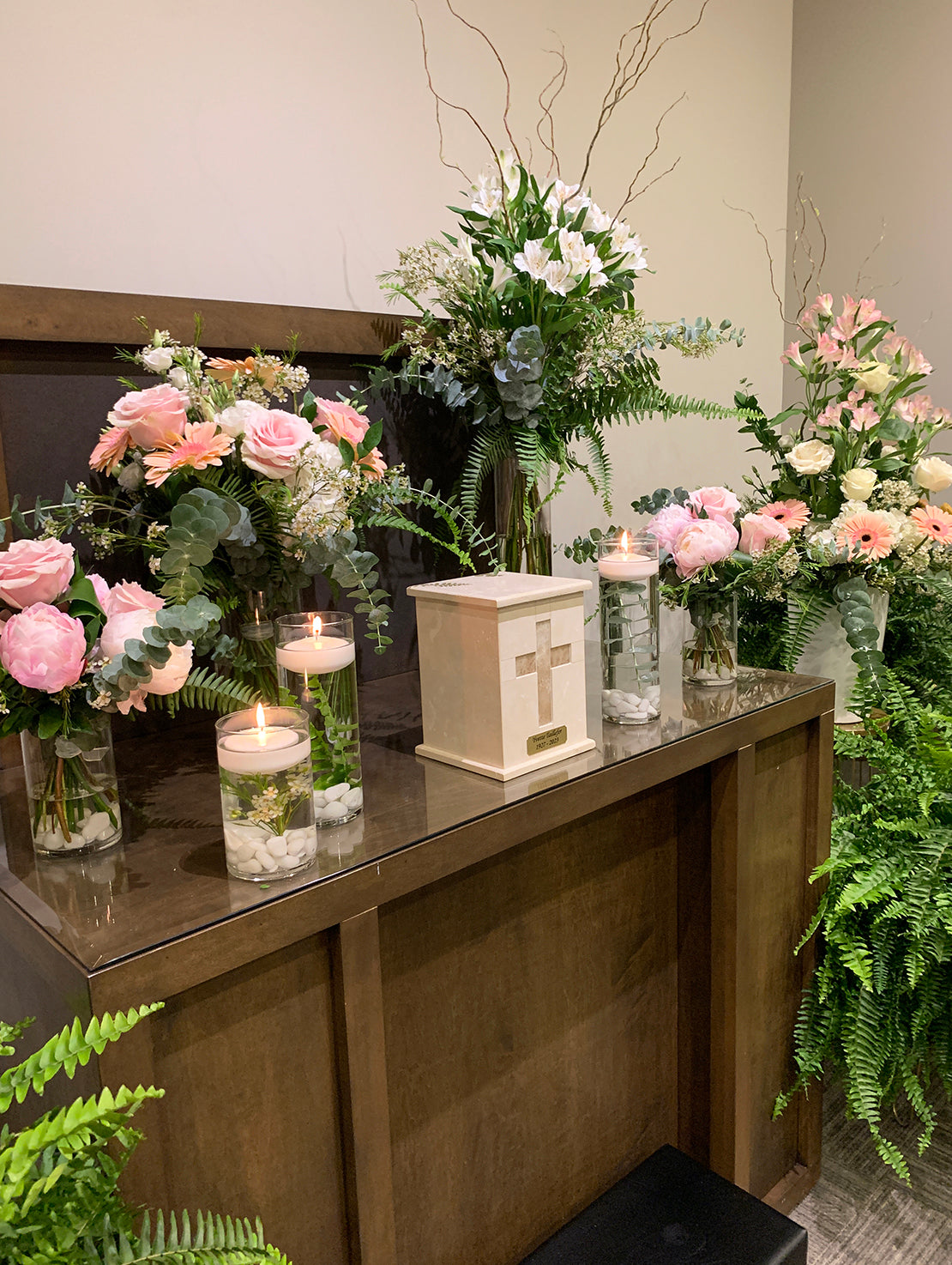 Fleurs pour funérailles remplies d’amour