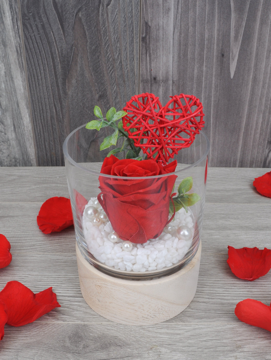 Preserved rose deep affection