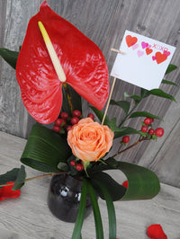 Bouquet de fleurs amour