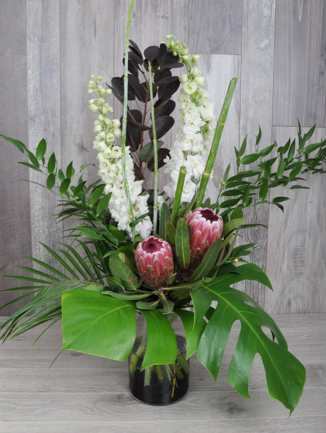 Bouquet de fleurs Verdure et élégance