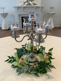 Centre de table orchidées au chateau