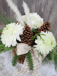Bouquet de fleurs hiver moderne