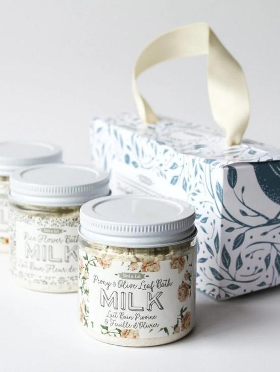 DOT004 coffret cadeau 3 laits pour le bain