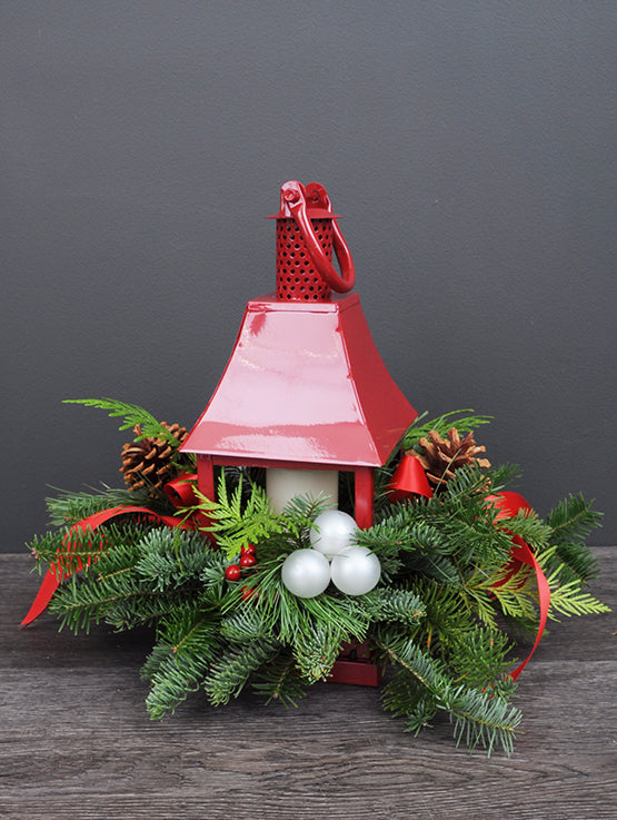 NOE261 centre de table lanterne de noel