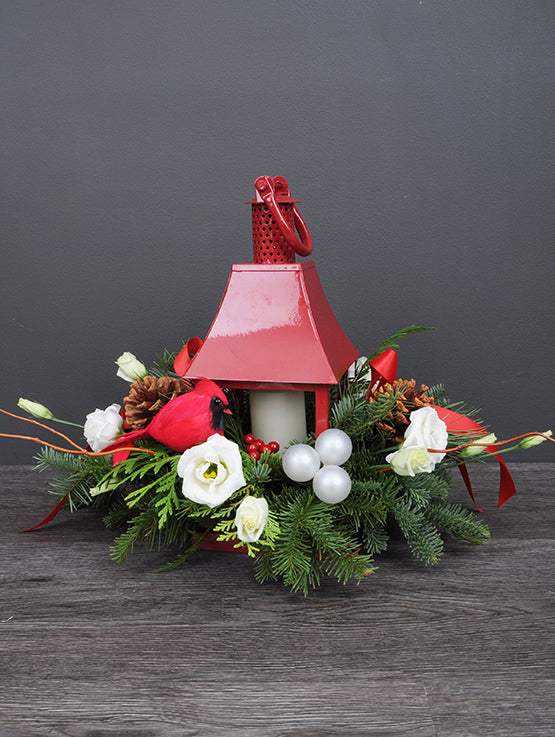 NOE261 centre de table lanterne de noel