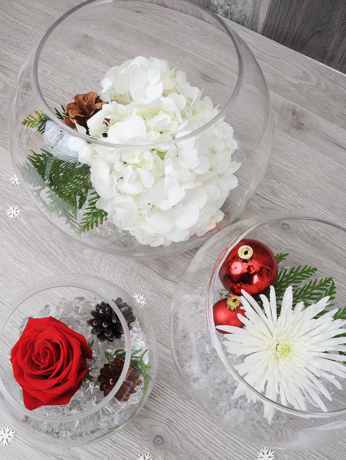 Centre de table hivernal