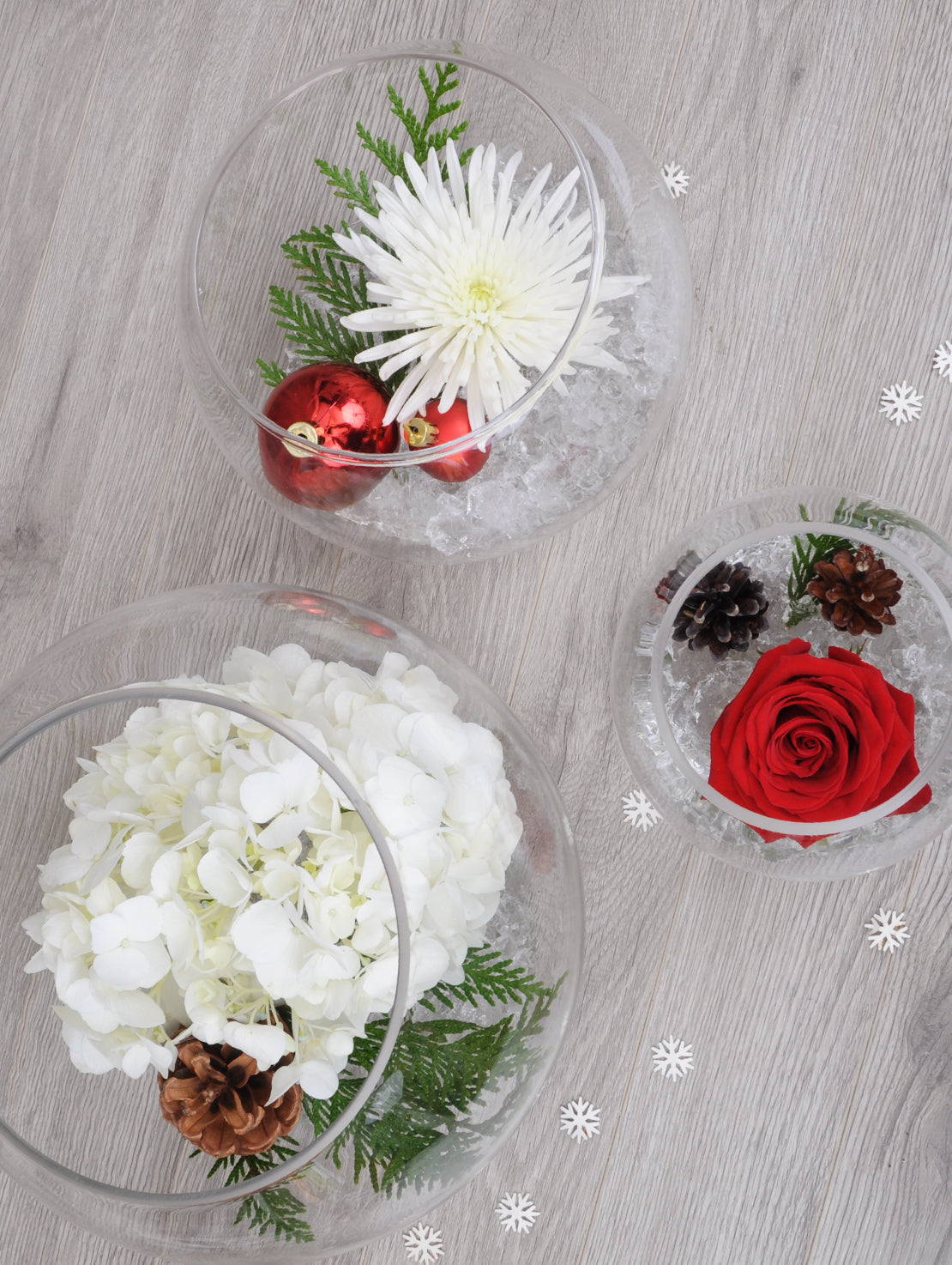 Centre de table hivernal