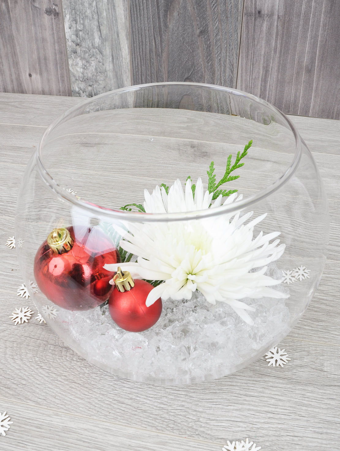Centre de table hivernal