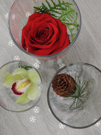 NOE296 le parfait centre de table en verre