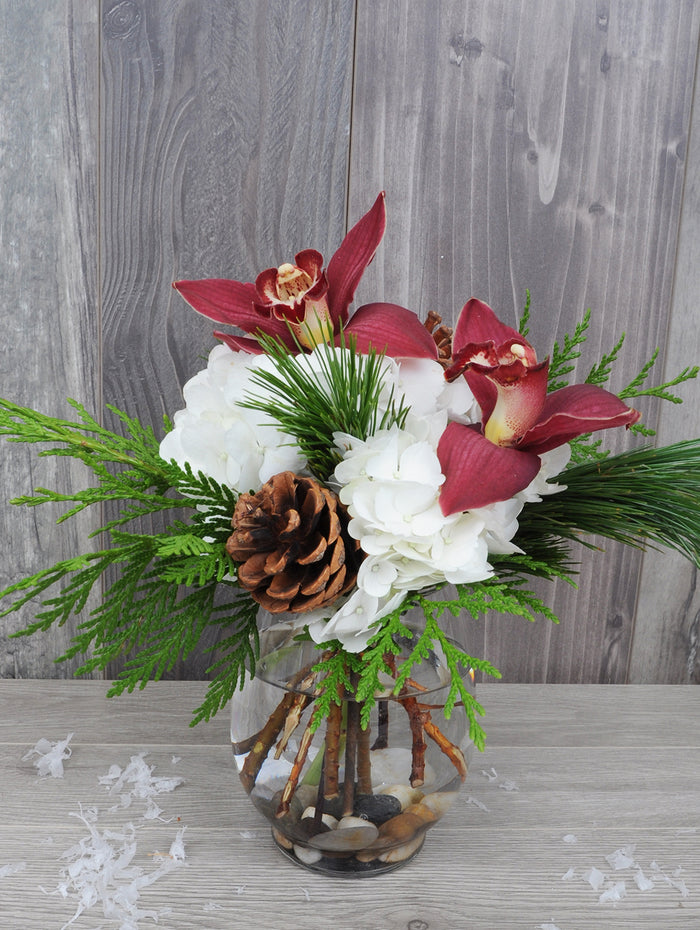 NOE304 bouquet de fleurs des fêtes