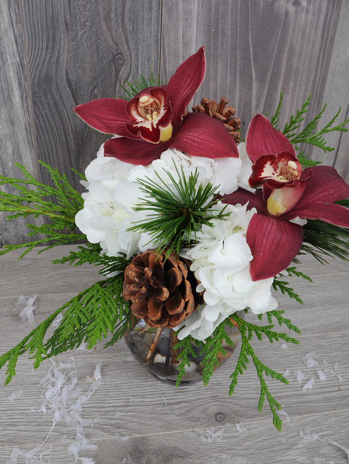 NOE304 bouquet de fleurs des fêtes