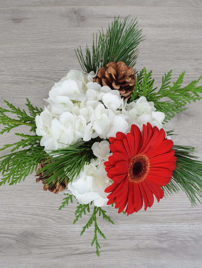 NOE305 bouquet de fleurs pour noel