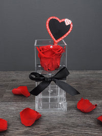VAL081 rose éternelle rouge pour la saint-valentin