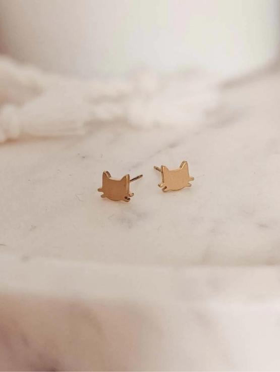 Boucles d'oreilles Mimi and August chat