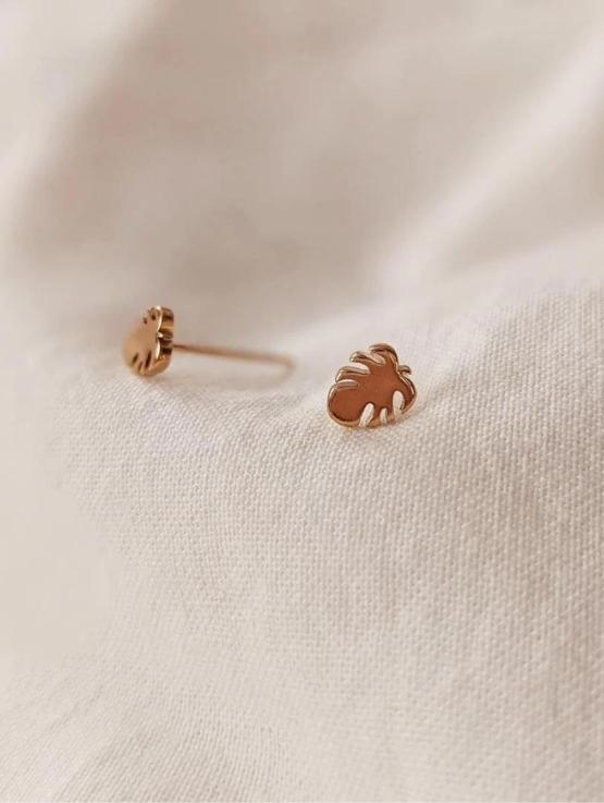 Boucles d'oreilles  Mimi and August monstera