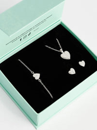 Coffret bijoux cœurs or ou argent 