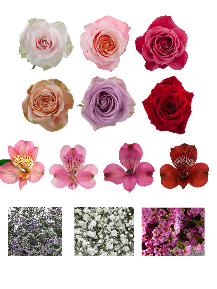 BQT148 Bouquet de fleurs affection