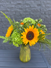 BQT151 Bouquet de fleurs 100% soleil 