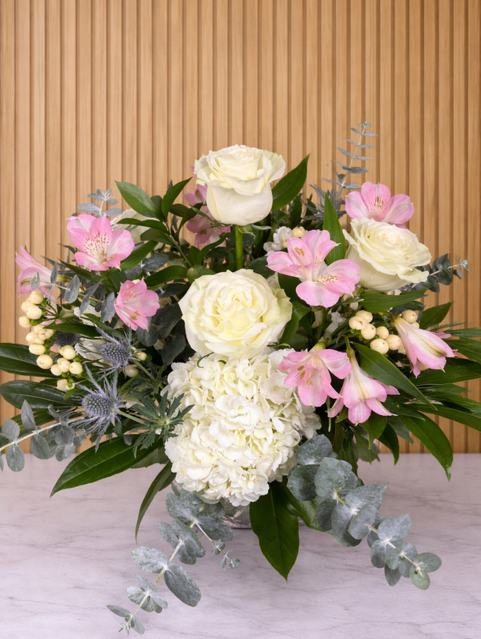 BQT190 Bouquet de fleurs rosé