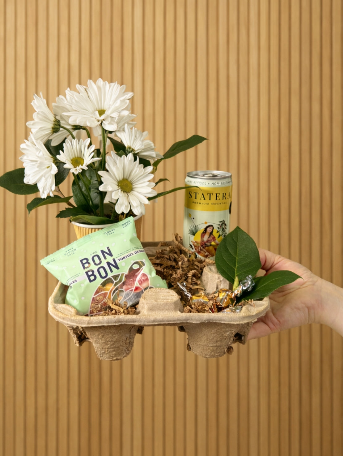 BQT241 Fleurs et breuvage pour emporter