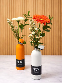 BQT204 Bouteille réutilisable et sa fleur en cadeau