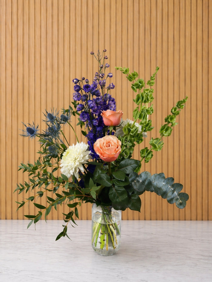 BQT243 Bouquet de fleurs élégance coloree 