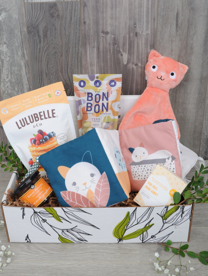 Boîte cadeau bienvenue petit chaton