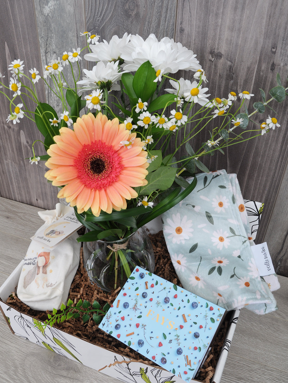 Flowers and sweets for mom & baby