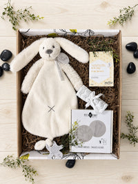 NAI078 Boîte cadeau pour bébé ma premiere doudou lapin