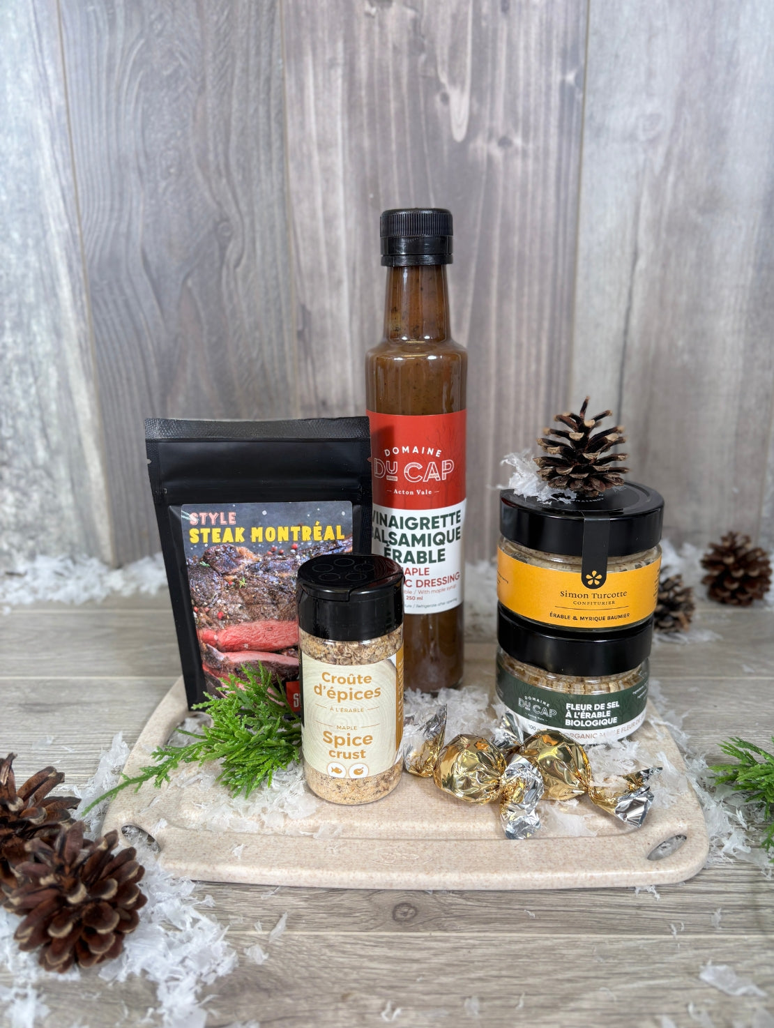 NOE173 panier cadeau plateau saveurs du moment pour noel