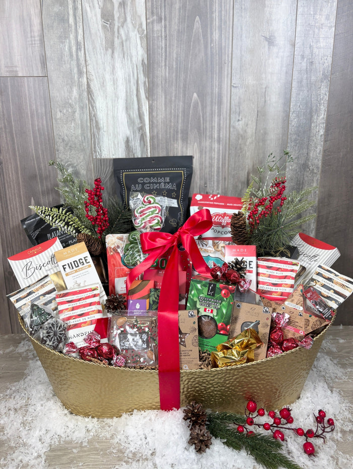 NOE218 Panier cadeau le gourmet Deluxe