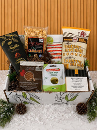 NOE350 Panier cadeau rempli de saveurs