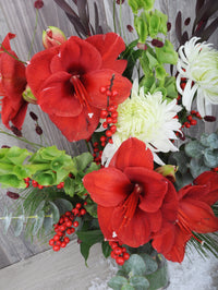 Bouquet de fleurs pour Noël 