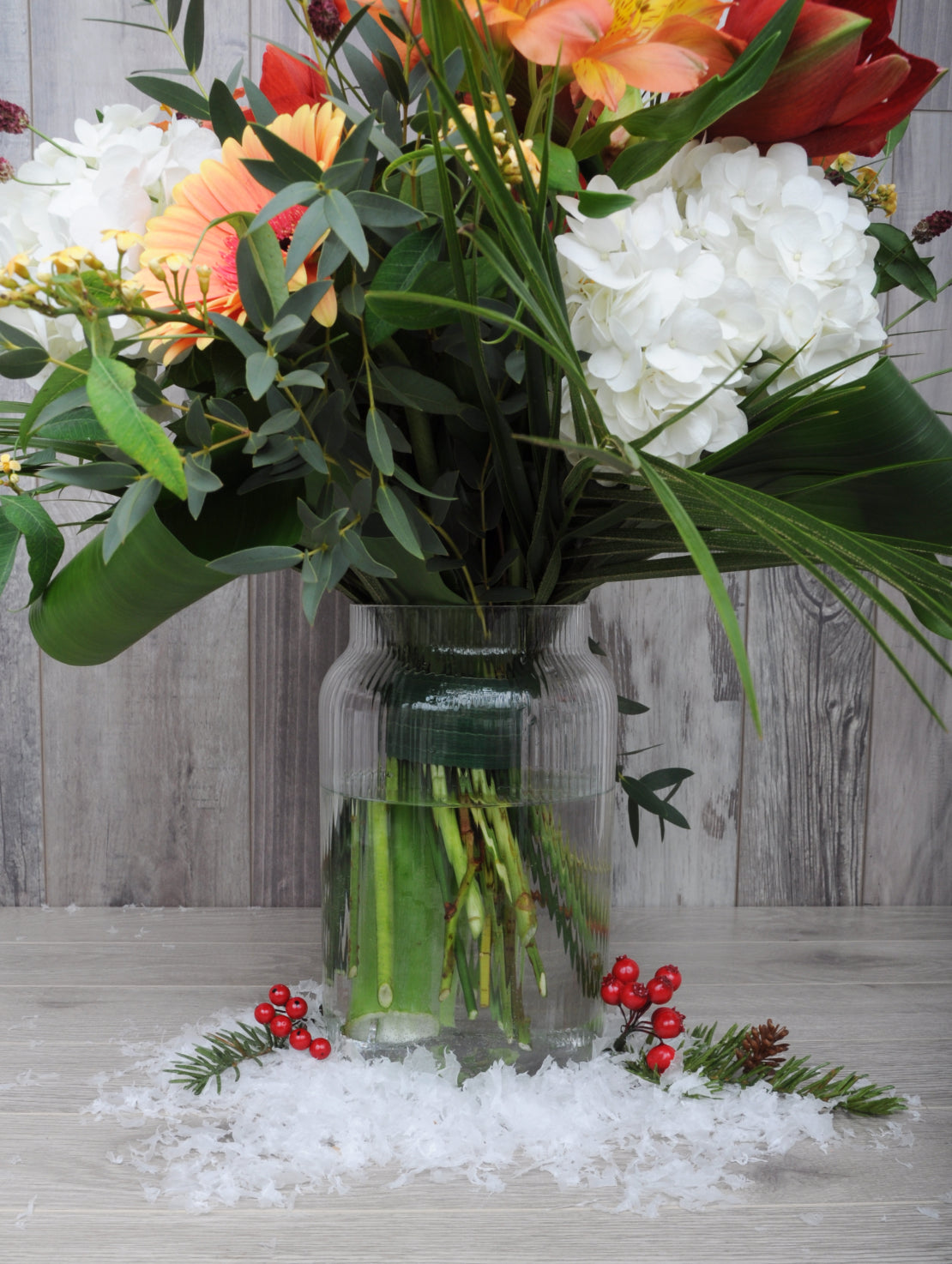 Chaleureux bouquet hivernal