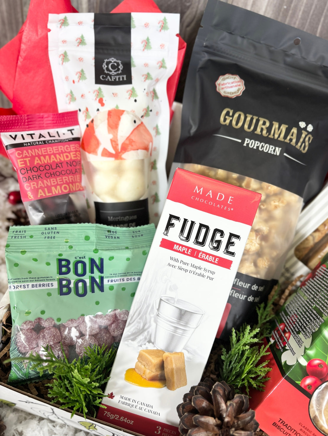 NOE391 Boîte cadeau plaisirs sucrés à partager